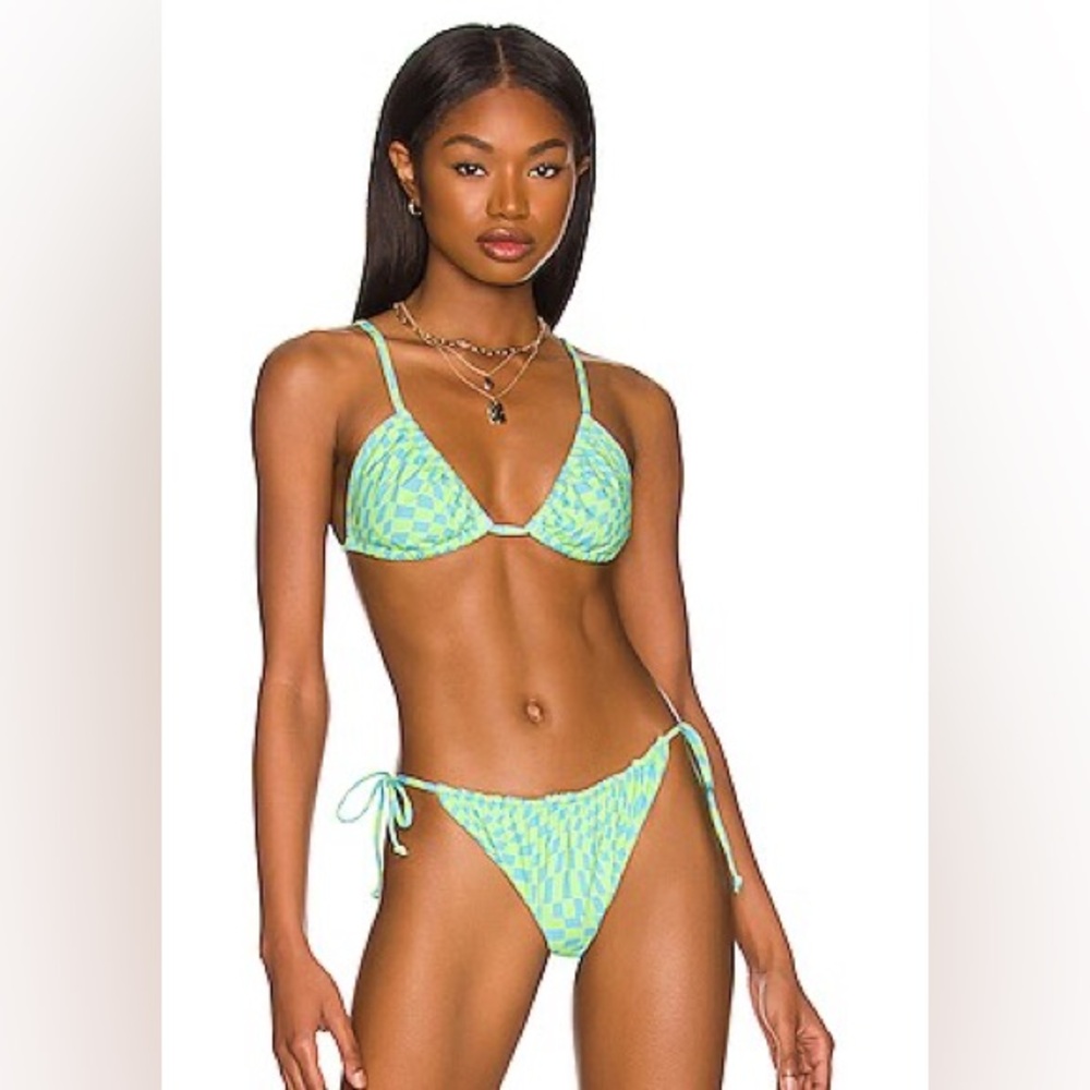 It’s Now Cool Like Wave Cheque Bikini - NWOT